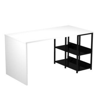 Scrivania Home-office Smarty 140x69xH72,4cm Bianco