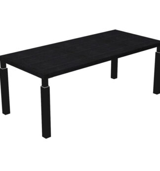 Scrivania dir. 180x90cm PRESTIGE QUADRO Nero venato/nero