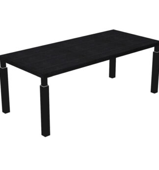 Scrivania dir. 210x90cm PRESTIGE QUADRO Nero venato/nero