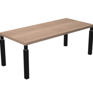 Scrivania dir. 210x90cm PRESTIGE QUADRO Ciliegio Arabis/nero