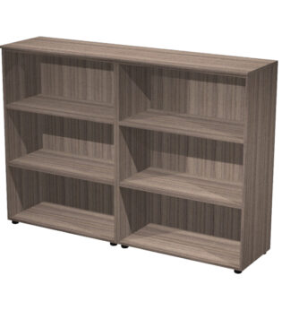 Coppia mobili medi ELEGANCE 180x45,3x126,2Hcm Noce Toscano