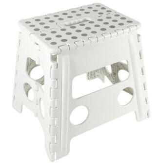 Sgabello Clic Clac alto bianco 30x22x32cm