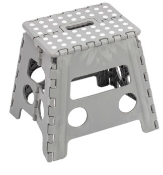Sgabello Clic Clac alto grigio 30x22x32cm