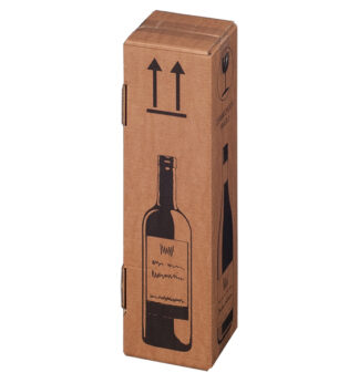 20 Scatole per una bottiglia Wine Pack 10,5x10,5x42cm