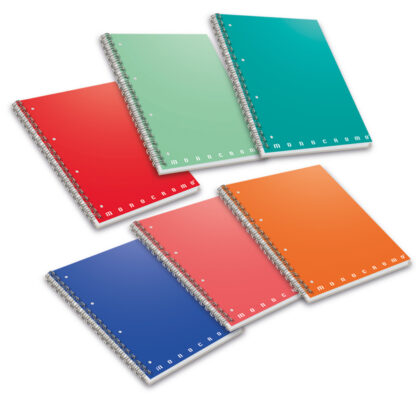 Maxiquaderno spiralato A5 s/fori 5mm 70fg 80gr Monocromo