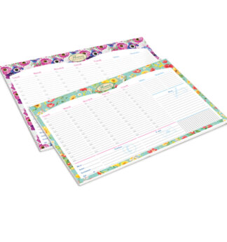 Desk Planner da scrivania 42x29,5cm Nature Flowers Pigna