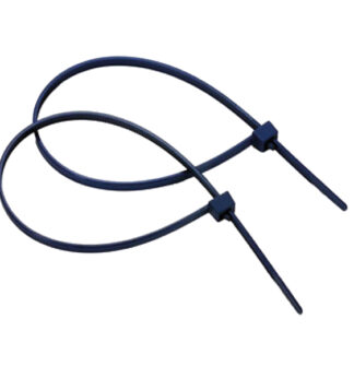 Confezione 100 fascette blu in nylon detectabili riutilizzabili 250x4,6mm