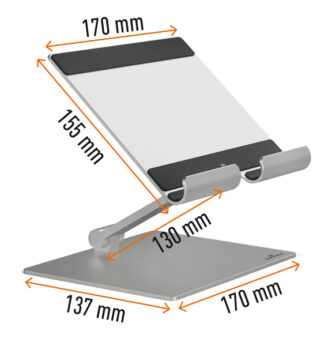 Supporto per tablet da parete Visioclip Durable