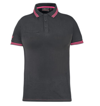 Polo donna WayLady grigio-fucsia Taglia S U-power