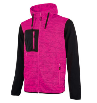 Felpa donna Rainbow Lady grigio-fucsia Taglia M U-power