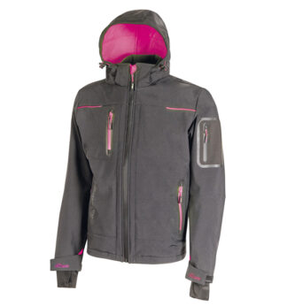 Softshell donna Space Lady grigio-fucsia Taglia XL U-power