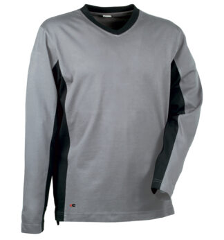 Maglietta a maniche lunghe Madeira Tg. XL grigio/nero Cofra