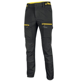 Pantalone Horizon Tg. M nero-giallo U-power