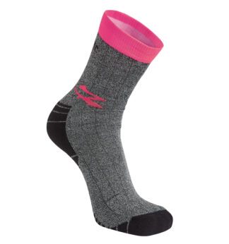 Pack 2 paia calze corte grigio/fucsia Tg. unica Giady U-Power