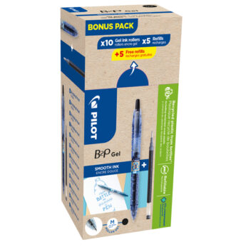 Bonuspack 10 roller +10 refill B2P Gel punta 0.7 mm nero Pilot