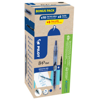Bonuspack 10 roller +10 refill B2P Gel punta 0.7 mm blu Pilot