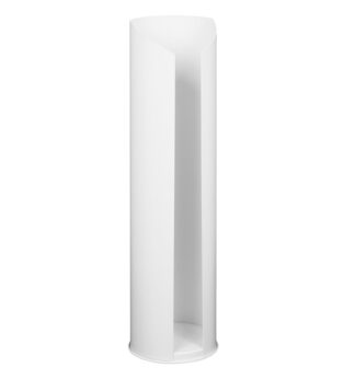 Portarotolo carta igienica in acciaio inox verniciato bianco Laminart