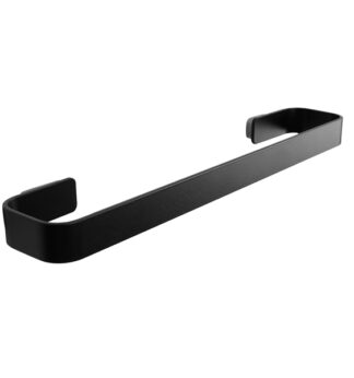 Portasalviette in acciaio inox verniciato nero Laminart