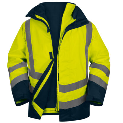Parka 5in1 Optimum 3 alta visibilita' - giallo fluo - tg. XL - DeltaPlus
