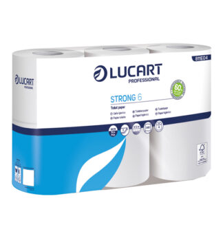 Pacco 6 rotoli Carta Igienica 300 strappi Strong 6 Lucart