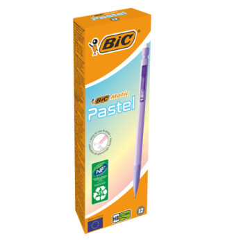 Scatola 12 portamine HB 0.7mm Matic Pastel Bic