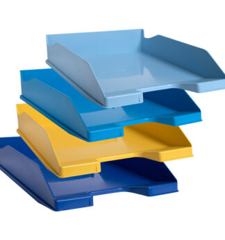 Set 4 vaschette portacorrispondenza COMBO MIDI colori assortiti Bee Blue