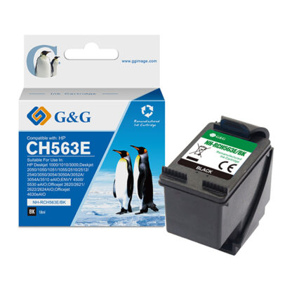 Cartuccia ink rigenerata Nero GG per HP Deskjet 1000/1010/3000;Deskjet 2050/105