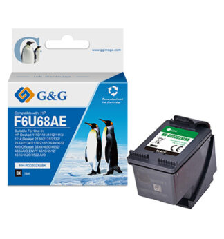 Cartuccia ink rigenerata Nero GG per HP Deskjet 1110/1111/1112/1113/1114