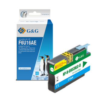 Cartuccia ink compatibile GG Ciano per HP Officejet 8702 AIO;Pro 8210/8211/8218