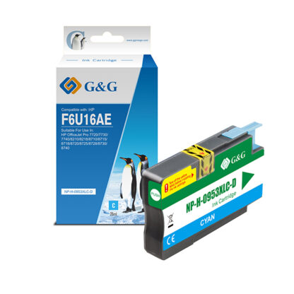 Cartuccia ink compatibile GG Ciano per HP Officejet 8702 AIO;Pro 8210/8211/8218