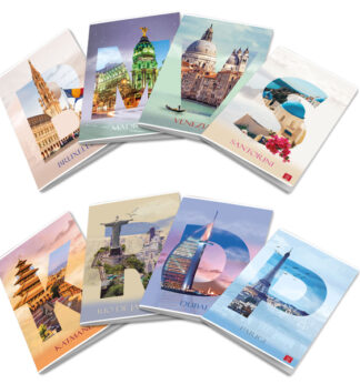 Maxiquaderno A4 80gr 40+2fg rigo di 3a Dream Cities Pigna