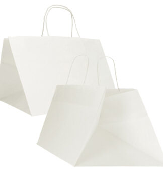 Blister 15 Shopper Surf Maxi 34x34x25cm carta kraft bianco