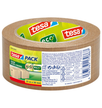 Nastro adesivo 25mt x 50mm Tesapack Paper ultra strong ecoLogo avana Tesa