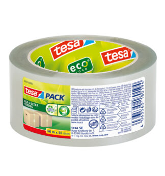 Nastro adesivo 66mt x 50mm Tesapack Eco ultra strong ecoLogo trasparente Tesa