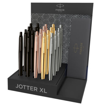 Expo da banco 20 penne a sfera Jotter XL Monochrome colori assortiti Parker