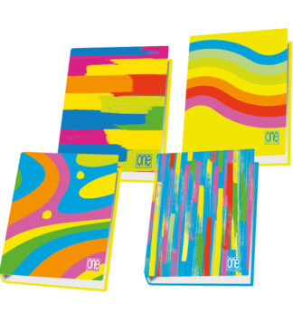 Raccoglitore 4 anelli One Color 26x32cm diam.30mm Fantafluo Blasetti
