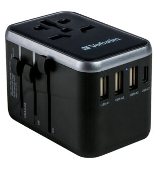 Adattatore da viaggio UTA-04 PD61W / QC / 3xUSB / 2xType-C Verbatim