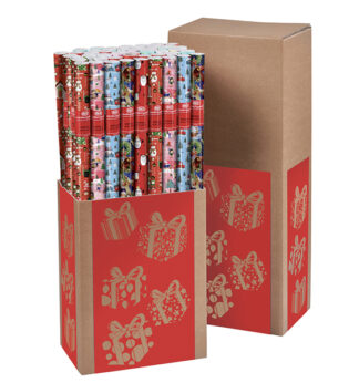 Rotolo carta regalo 2x0,70mt fantasie assortite natale Sadoch