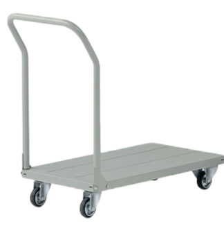 Carrello da lavoro c/manici smontabili e pianale grigio portata 300kg