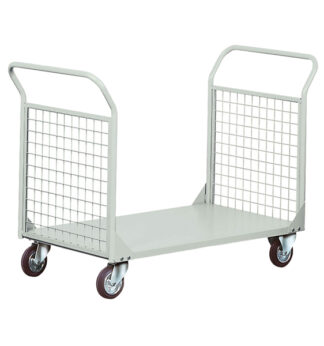 Carrello da lavoro 2 sponde rete portata 300kg