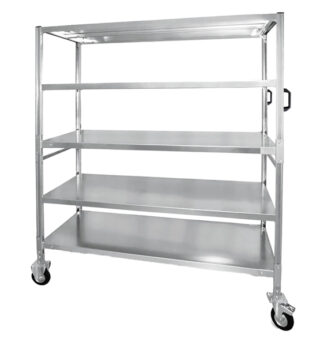 Carrello da lavoro 5 piani zincato