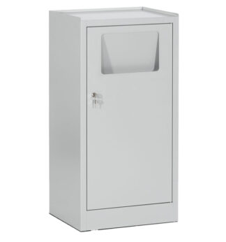 Armadietto portabiancheria con sacco 50x40x100cm grigio RAL7038