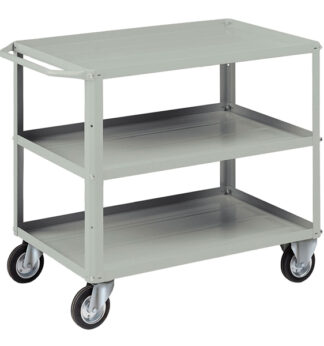 Carrello 3 vasche da 93x600cm grigio