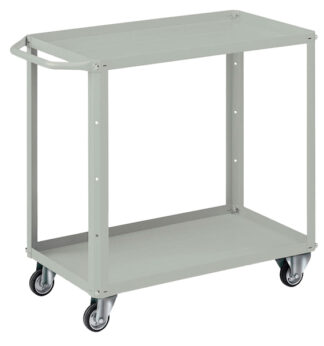 Carrello 2 vasche da 80x45cm grigio