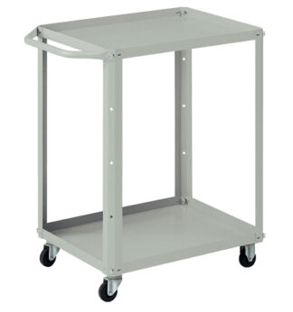 Carrello 2 vasche da 60x45cm grigio