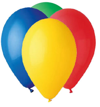 Busta 25 palloncini in lattice D.26cm colori assortiti Big Party
