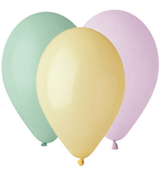 Busta 25 palloncini in lattice D.26cm col. ass. Soft Rainbow Big Party