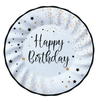 8 piatti D.25cm Happy Birthday Big Party