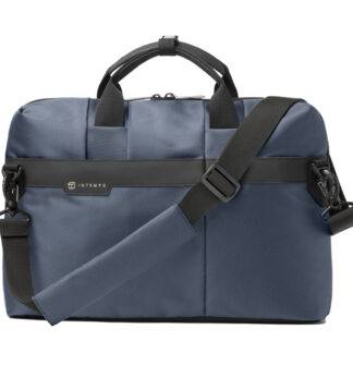 Borsa Office Bag Job slim dim.43x33x10cm tessuto tecnico blu INTEMPO