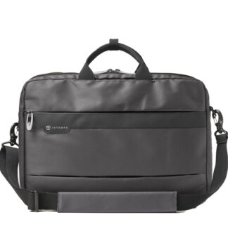 Borsa Office Bag Job dim.44x34x12cm tessuto tecnico antracite INTEMPO